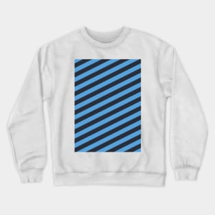 Manchester City Sky Blue and Navy Angled Stripes Crewneck Sweatshirt